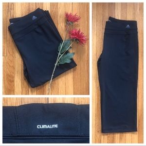Adidas Climalite capri-length workout pants size M